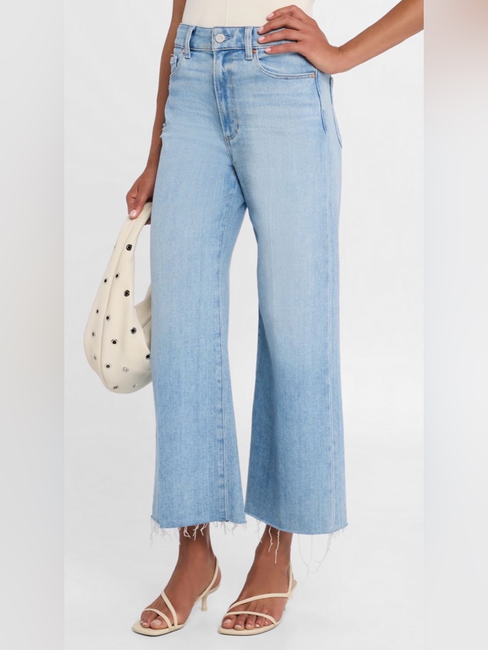 PAIGE Anessa Raw Hem Ankle Jeans